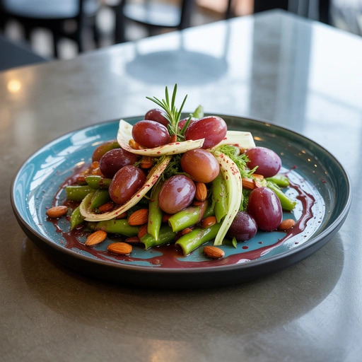 芝麻菜水果沙拉